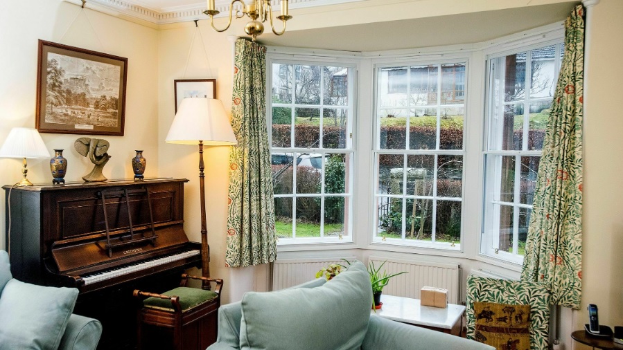 secondary glazing installation on traditional sash windows in Stirling
